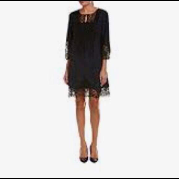 NWT T TAHARI AMANDA EMBROIDERED LACE DRESS 🤩 SZ M - Picture 3 of 11